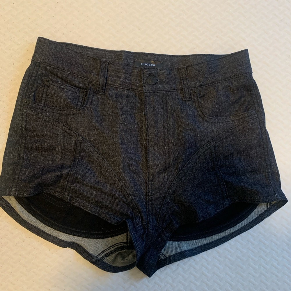 Mugler Midnight Blue Denim Shorts - Picture 8 of 9